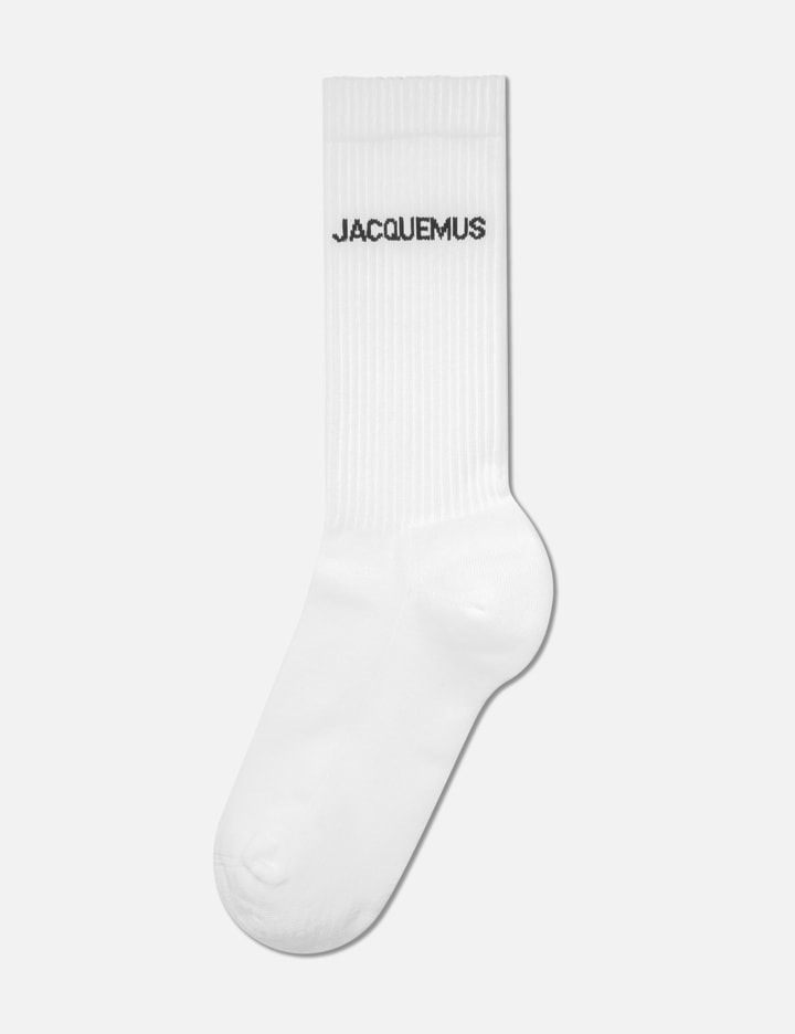 Shop Jacquemus Les Chaussettes  Socks In White