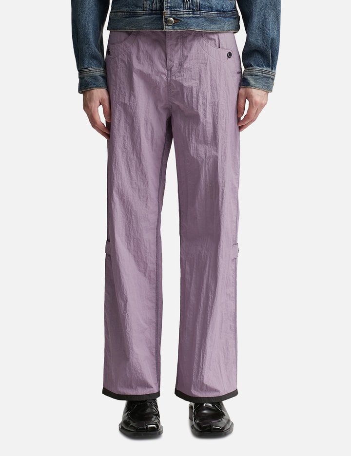 CRACK NYLON INSIDE-OUT PANTS Placeholder Image