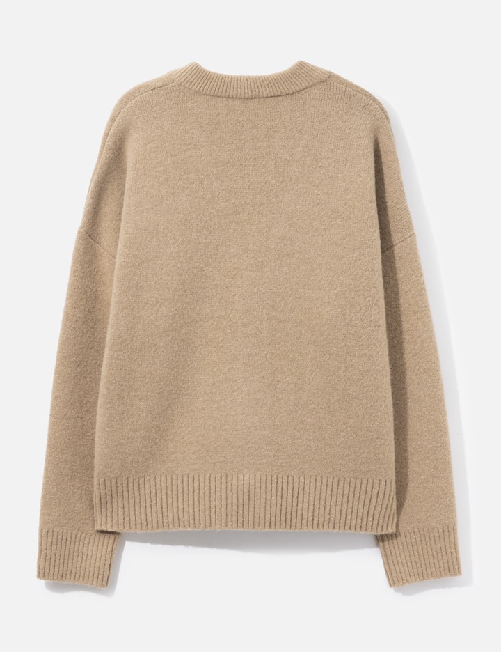 Ami Alpaca Cardigan With Ami De Coeur