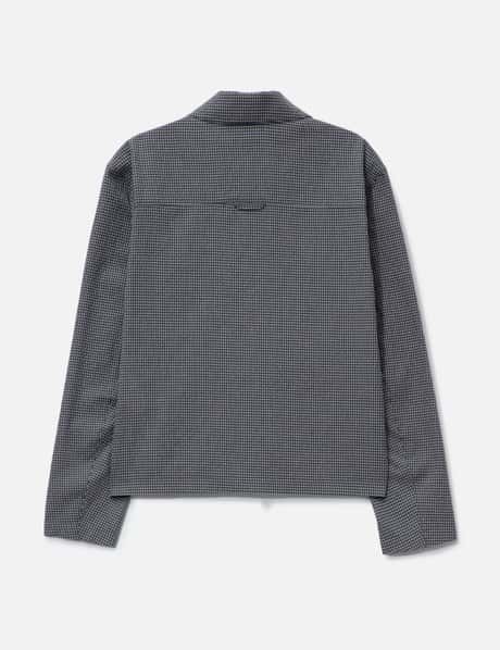 Micro Check Shirt Zip-Up view 8