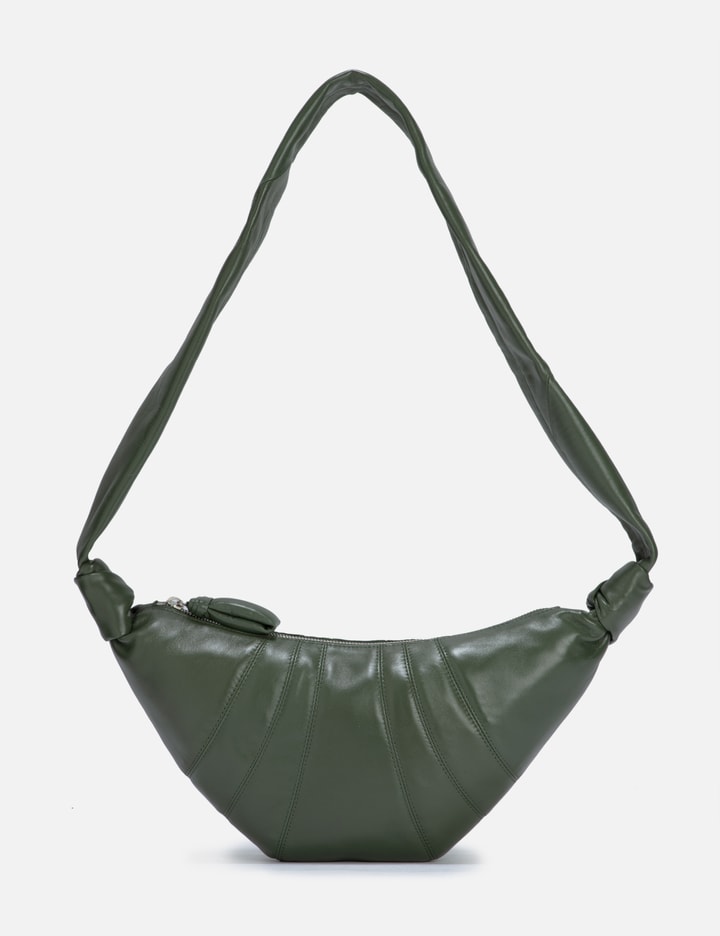 Lemaire Small Croissant Bag In Green