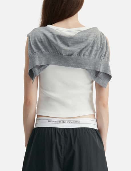 Layered Tank With Tie-Front Sweater Detail view 12