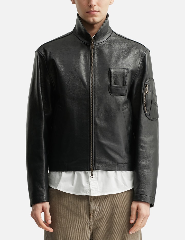 Goat Skin Pilot Leather Jumper Placeholder Image