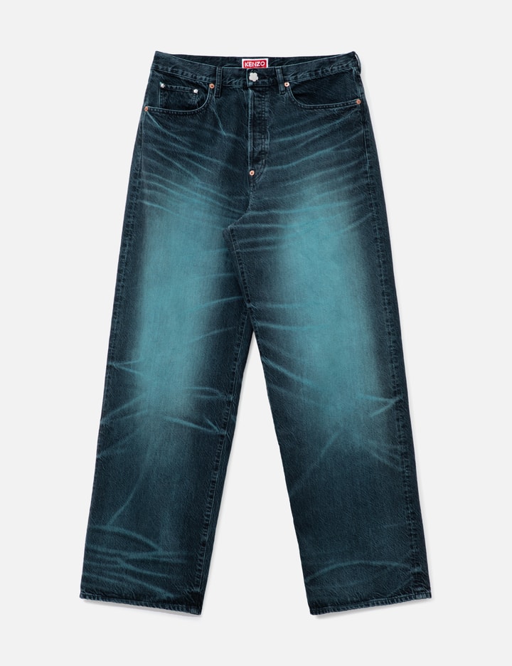 겐조 Turn Up Wide Fit Jeans