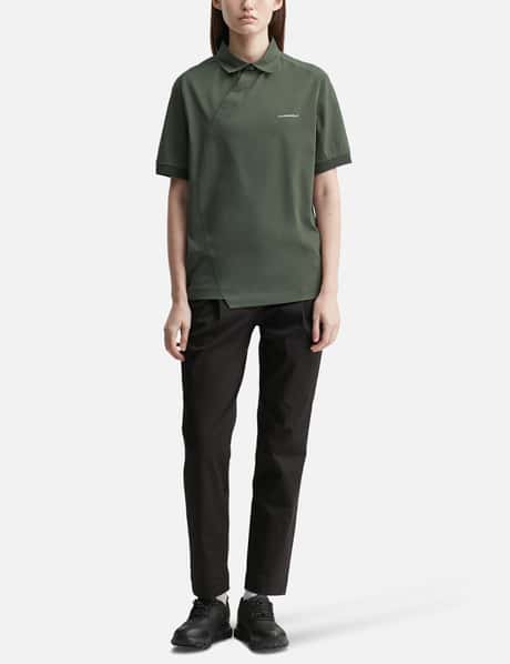 X POST ARCHIVE FACTION (PAF) Diagonal Polo T-Shirt view 20