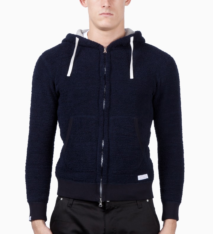 Navy Workday Fleece Zip-Up Hoodie Placeholder Image