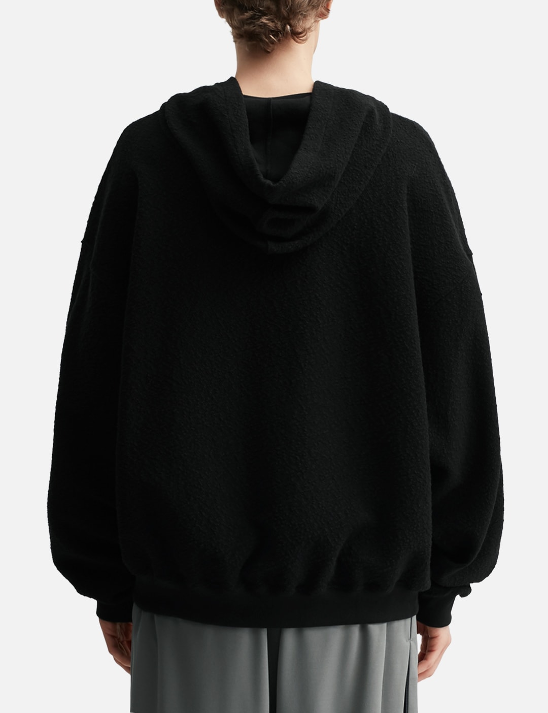 Curved Zip-Up Round Hem Hoodie view 13