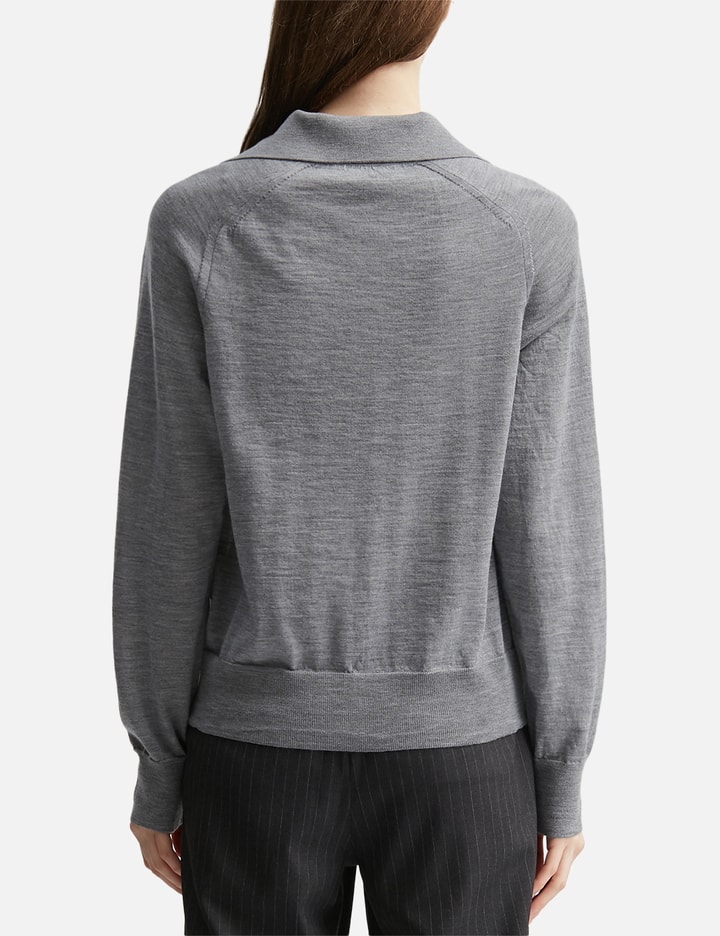Wool Shirt Collar Ami De Coeur Cardigan view 4