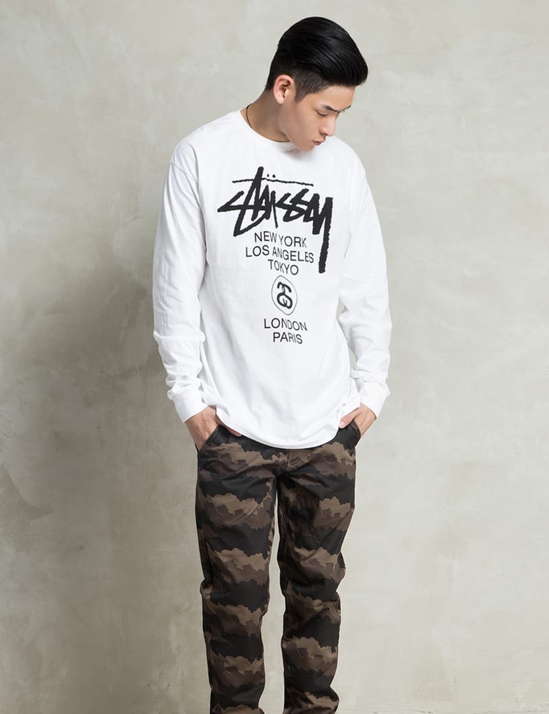 stussy long sleeve world tour