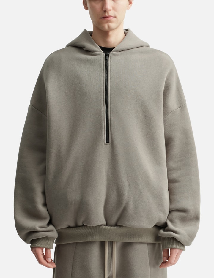 Cotton Cashmere Fleece Half Zip Hoodie Placeholder Image