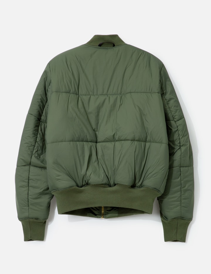 Alpha Industries Ma-1 Base Flight Bomber Jacket In Green