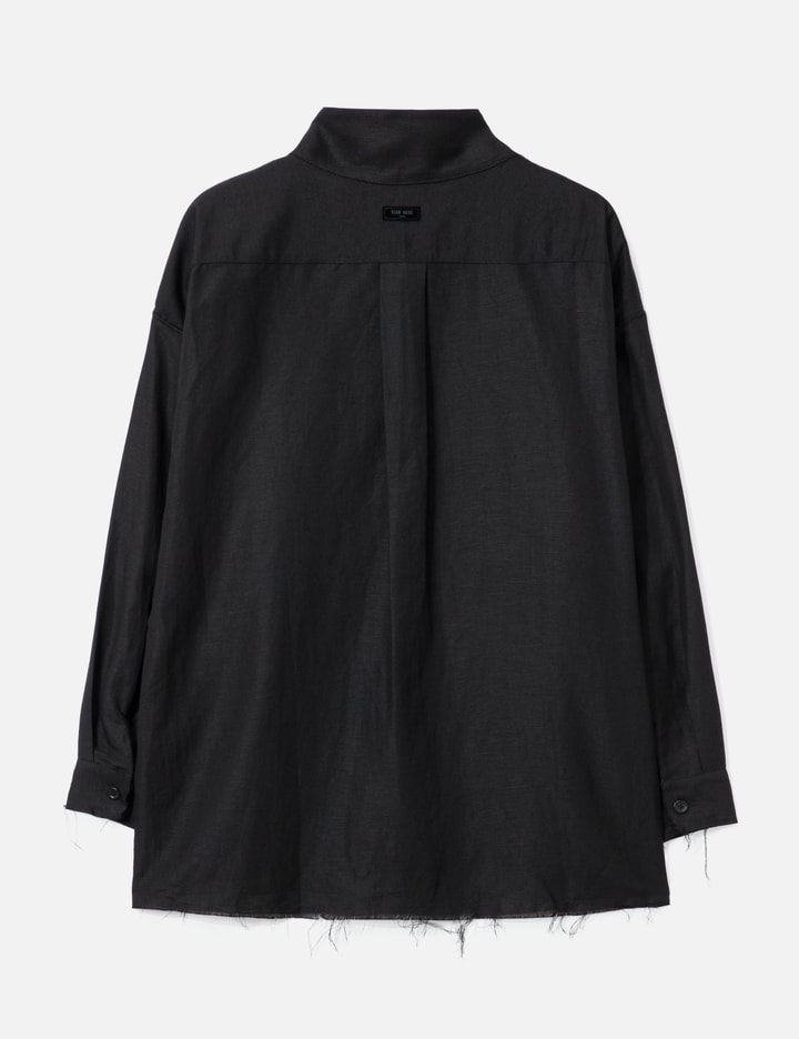 Team Wang Design Acceptance Oversized Draped Shirt In Black