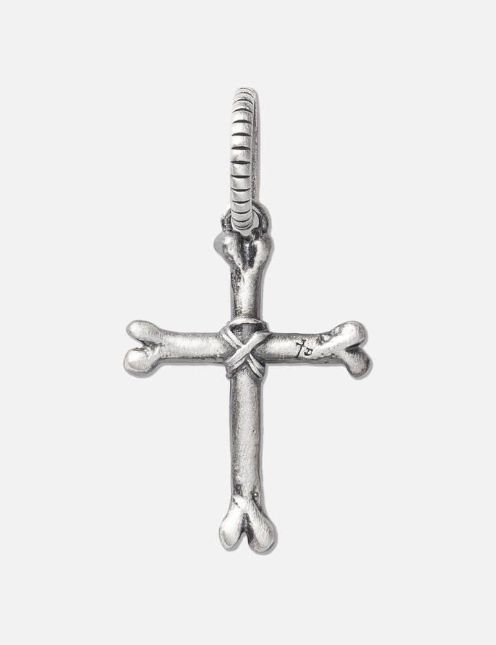 POLYTERU 925 Silver Pendant Cross Bone