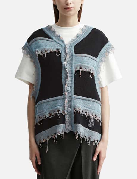 Ader Error Colorblock Knit Vest