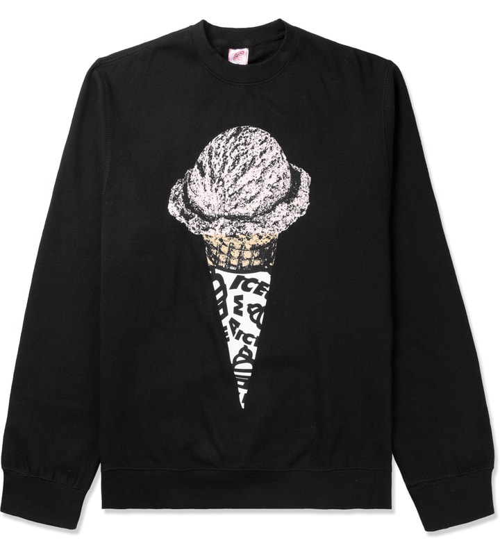 Black Lux Cone Crewneck Sweater Placeholder Image