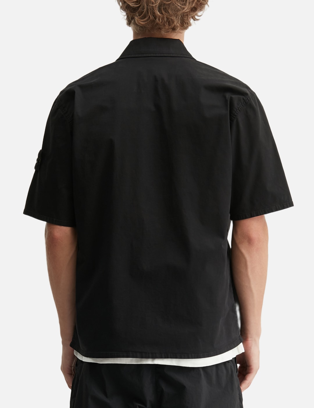 Stretch Organic Cotton Twill Short-Sleeve Shirt view 13