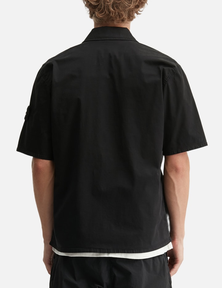 Stretch Organic Cotton Twill Short-Sleeve Shirt view 4