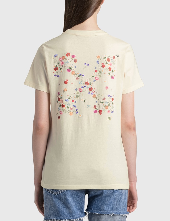 Embroidered Arrow Flowers Casual T-shirt Placeholder Image