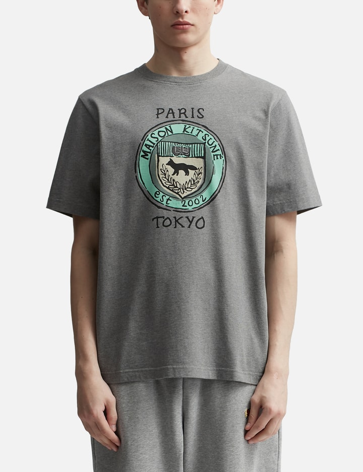 Shop Maison Kitsuné City Coins Comfort T-shirt In Grey