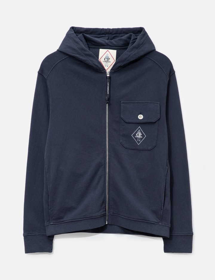 C.P. Company Malfilè Fleece Zip Hooded Sweatshirt