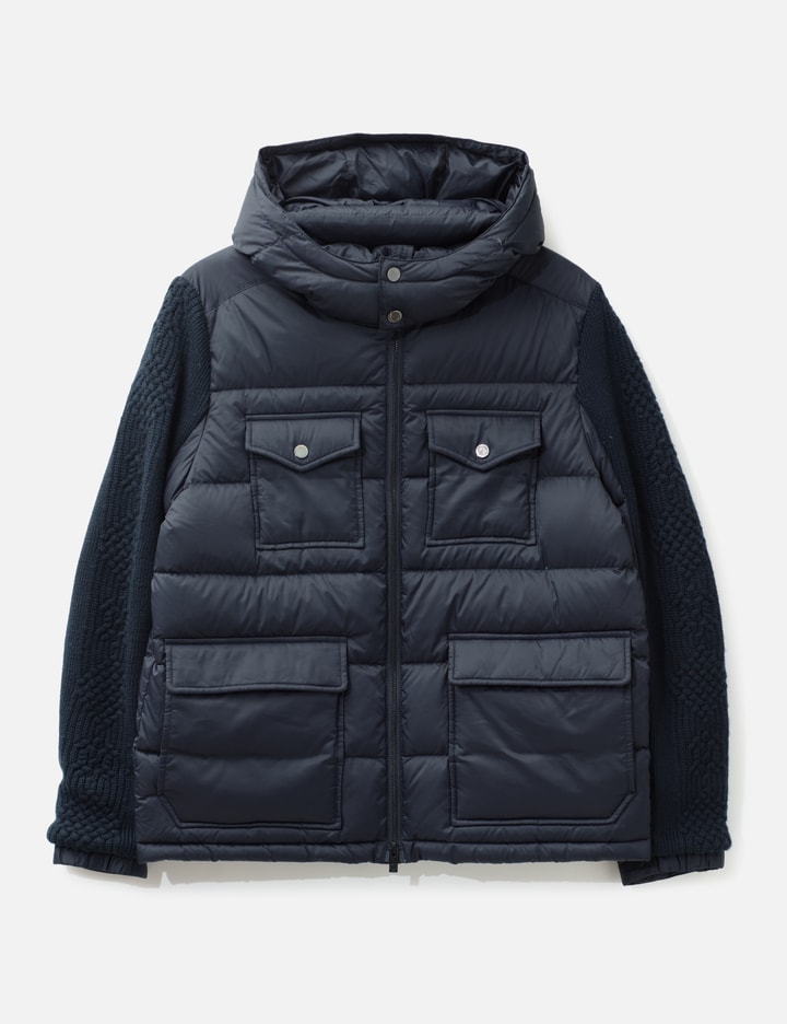 Shanghai Tang Down Jacket With Cable Sleeves