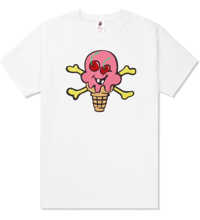 Icecream - White Cone \u0026 Bones T-Shirt 