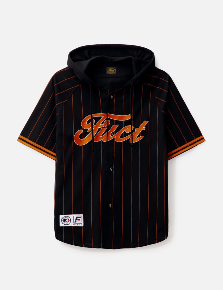 Fuct Hooded Baseball Jersey In Black