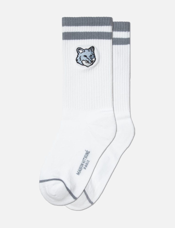 Bold Fox Head Sporty Socks Placeholder Image