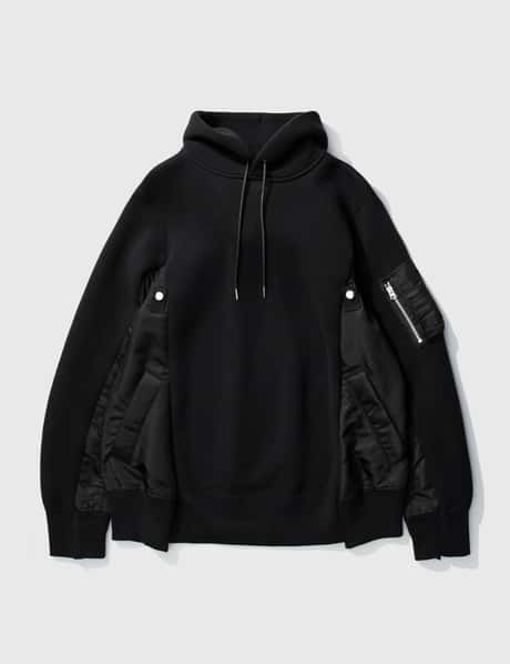 Sacai - スポンジ スウェットMA-1 パーカー | HBX - ハイプビースト 