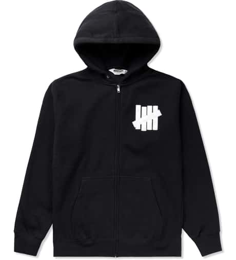 Undefeated - Black 5 Strike App. Zip Hoodie | HBX - Globally  