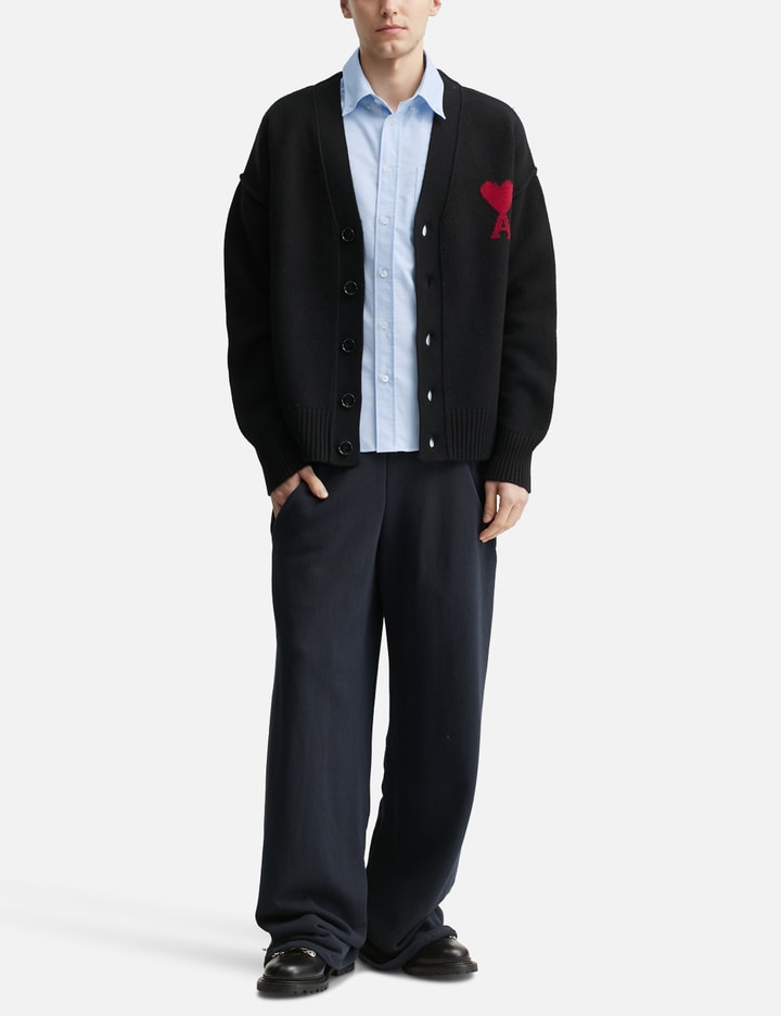 Ami Blue Cotton Roidered Ami De Coeur