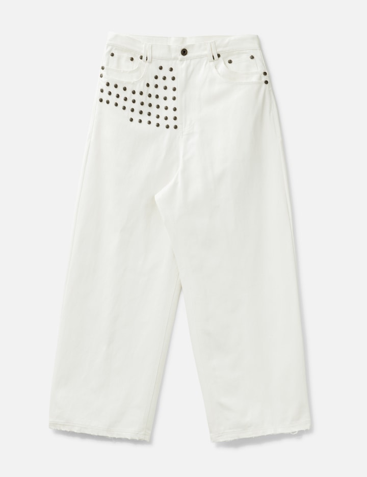 "Devlin" Studded Waxed Baggy Denims Placeholder Image