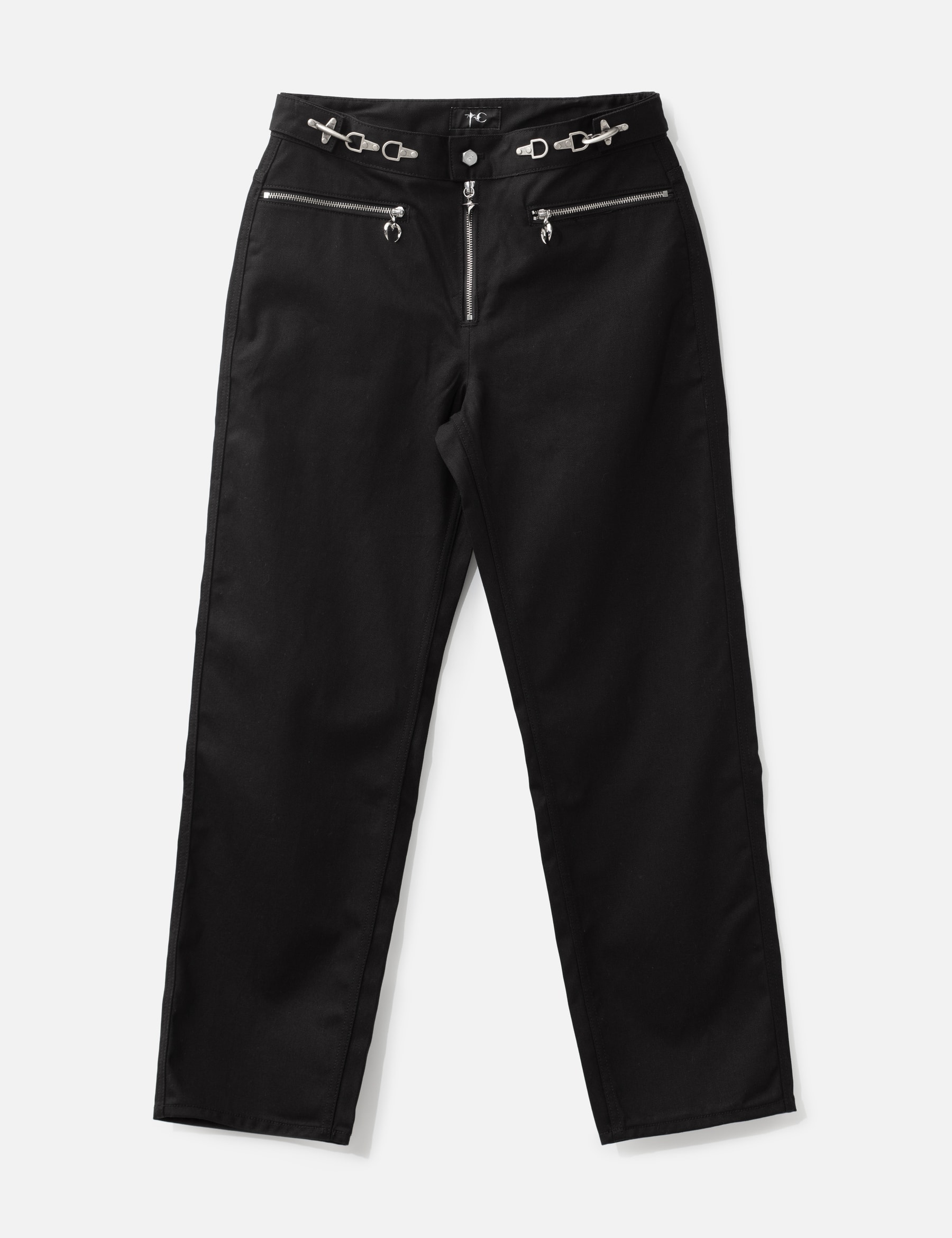 Three-Zip Embroidered Pants view 19