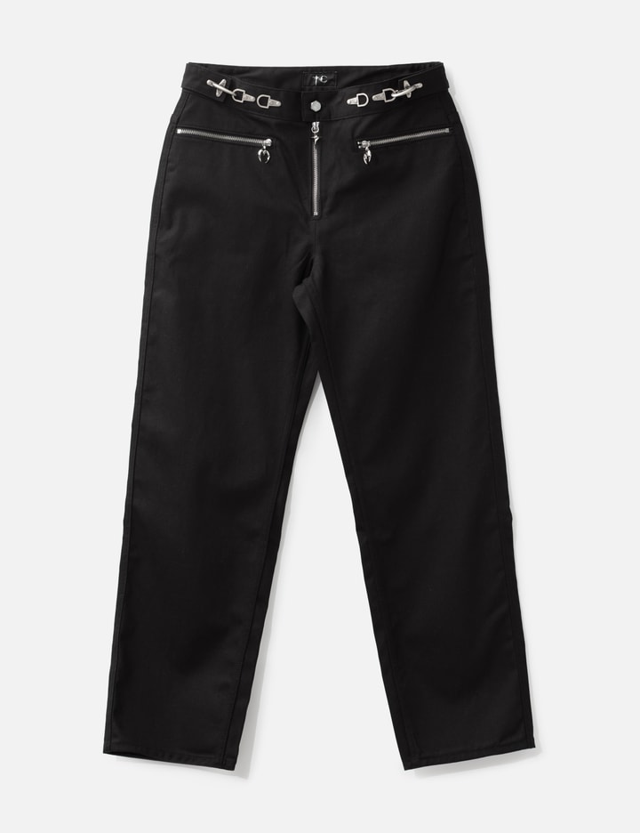 THUG CLUB Three-Zip Embroidered Pants