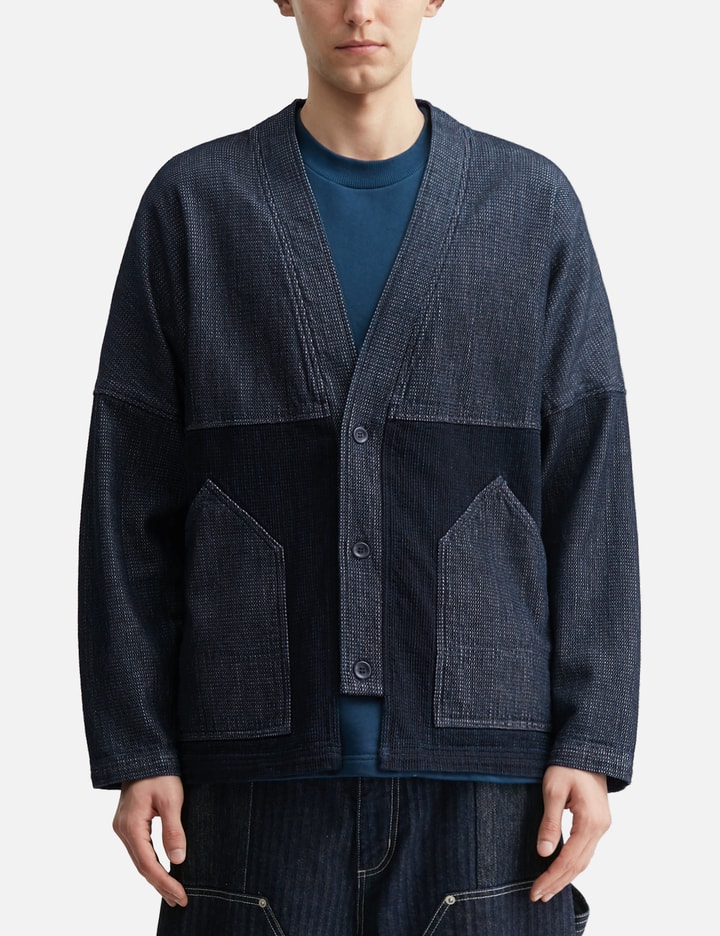 펀드멘탈 Indigo Cardigan Rinse