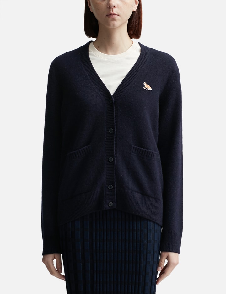 MAISON KITSUNÉ BABY FOX PATCH BOXY CARDIGAN