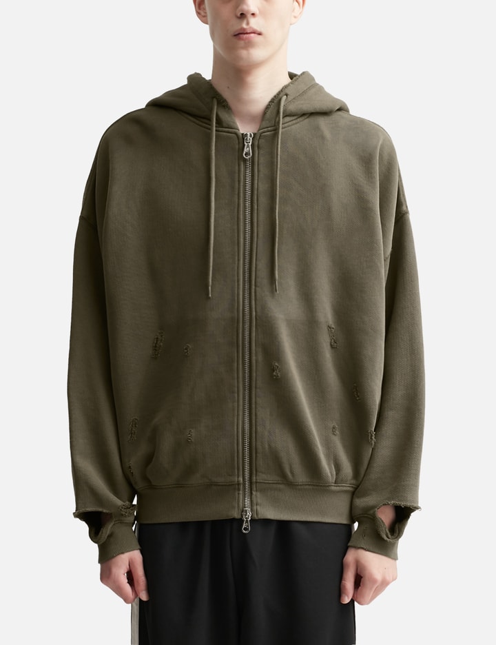 Distressed Zipped Hoodie Placeholder Image