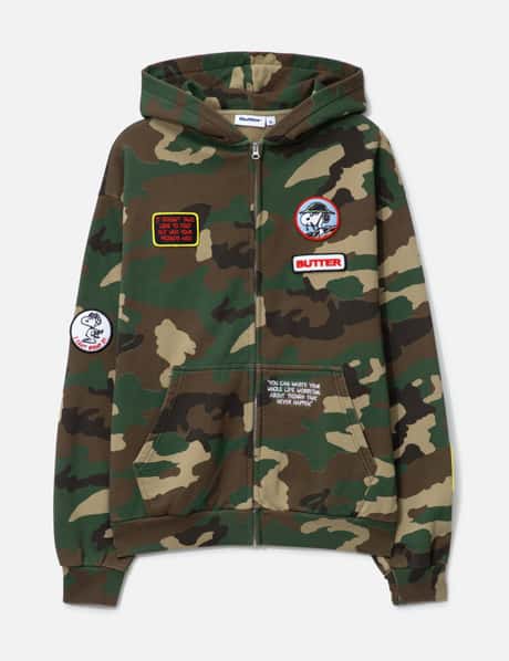 Butter Goods Butter Goods x Peanuts Patches Zip-Thru Hood HBX