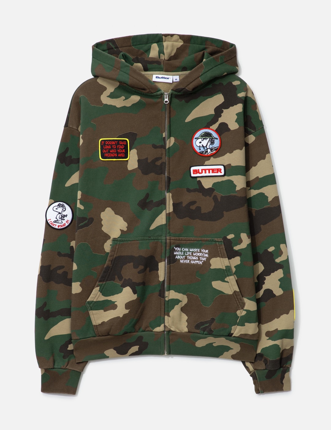X Peanuts Patches Zip-Thru Hood view 7