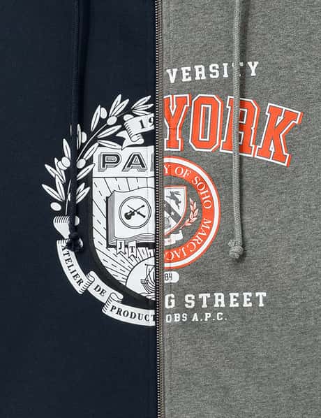 A.P.C. X Marc Jacobs Split Crest Zip-Up Hoodie view 17