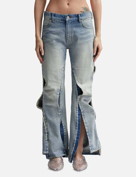 Y/PROJECT Hook and Eye Slim Jeans