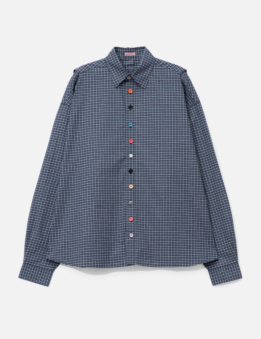 Blue Detachable Shirt With Special Buttons