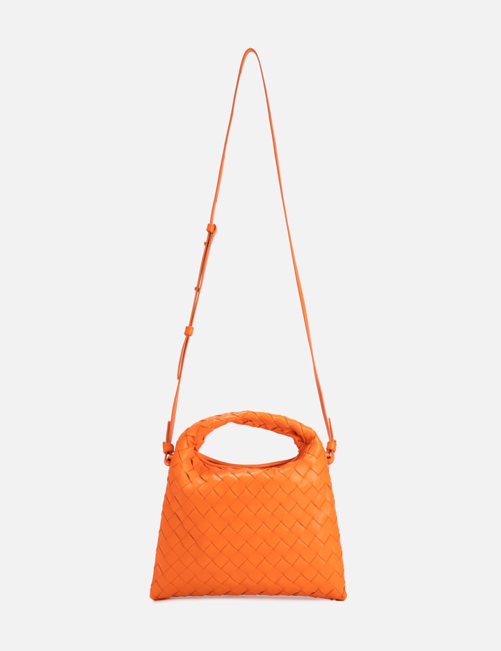 Shop Bottega Veneta Mini Hop In Orange