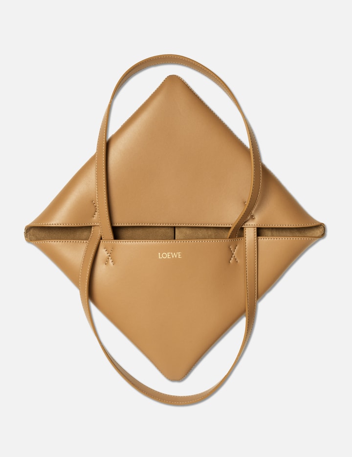 Puzzle Fold Bicolor Tote In Shiny Calfskin Placeholder Image