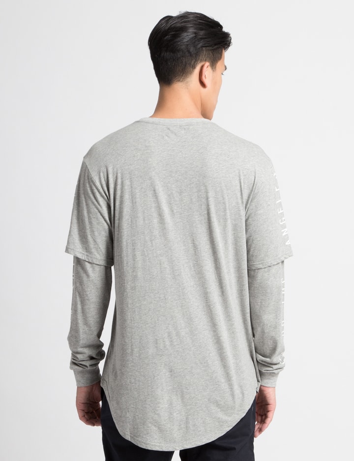 Grey Layered Long Sleeve T-Shirt Placeholder Image