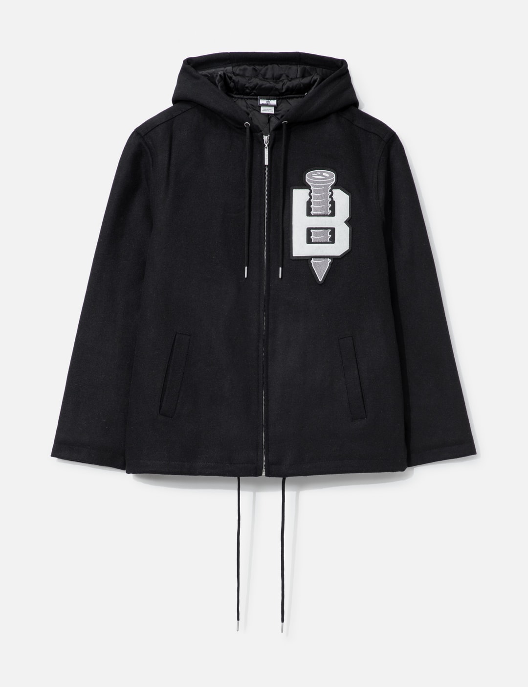Wool Zip Hood