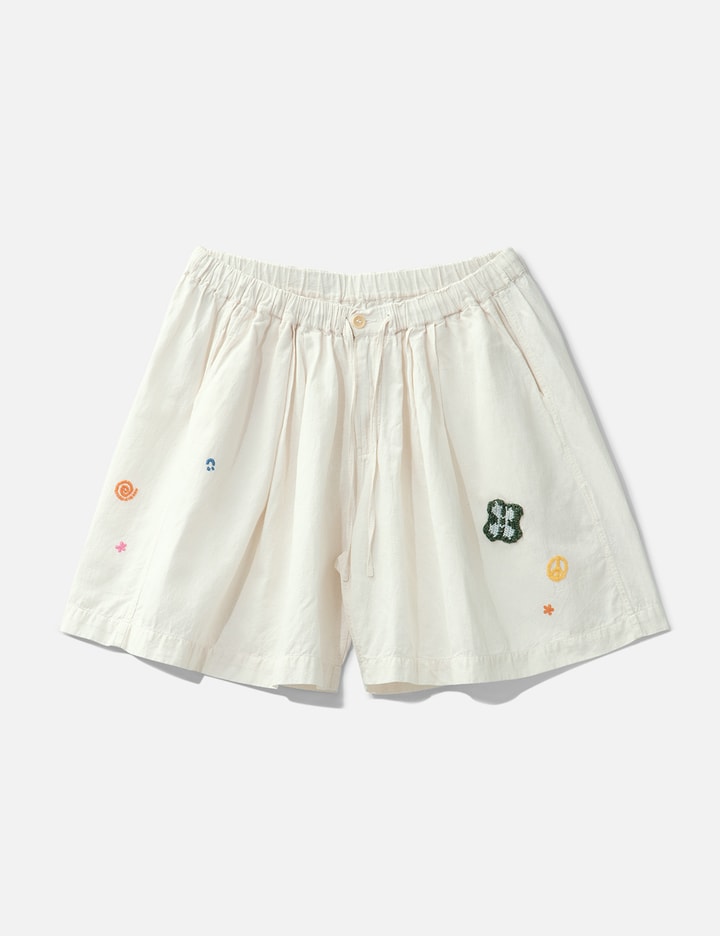 Embroidered Linen Shorts Placeholder Image