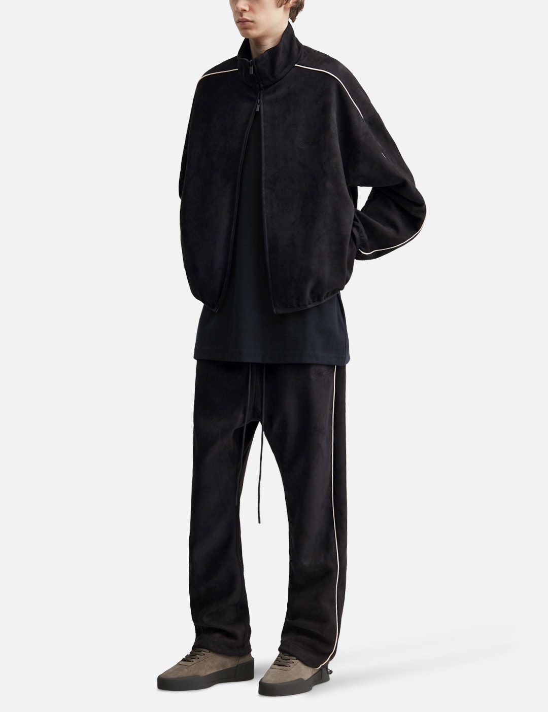 Suede Fleece Signature Modern Track Jacket view 15