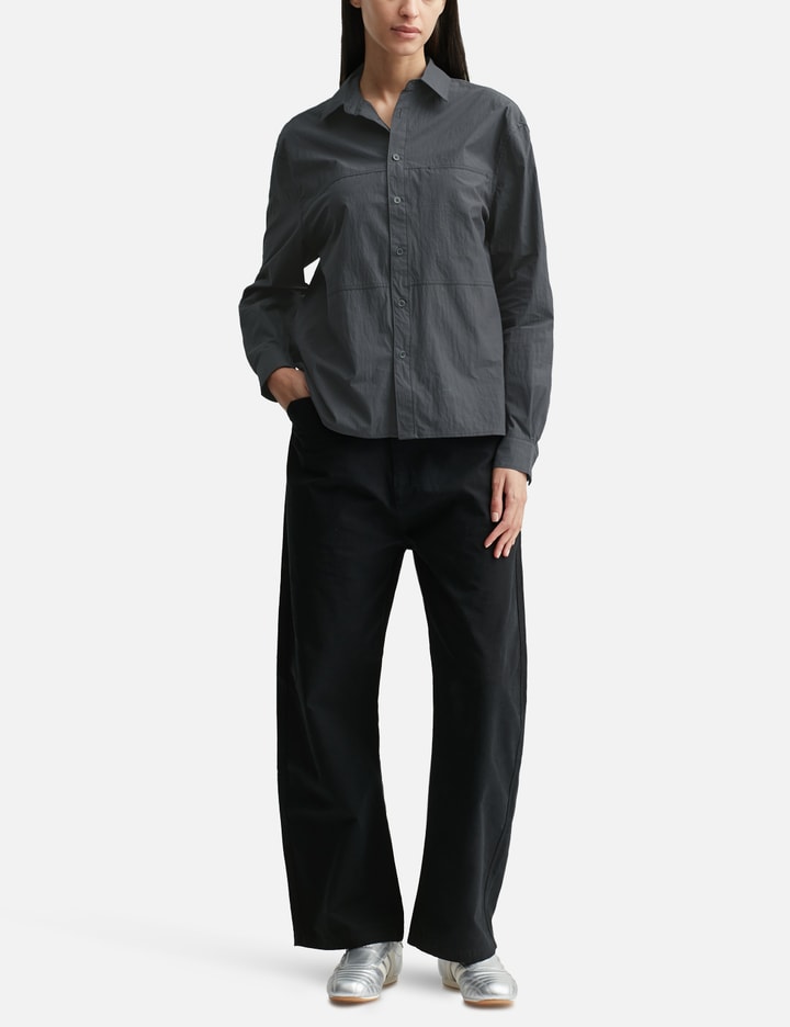 Crinkle Cotton Panel Shirt Placeholder Image