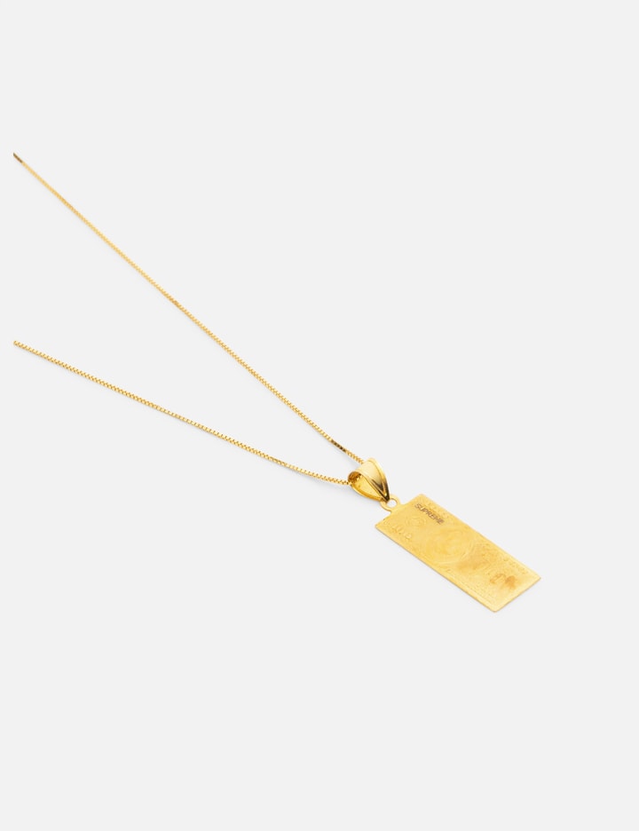 Supreme 100 Dollar Bill Gold Pendant